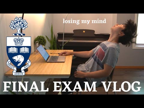 UofT FINAL EXAM VLOG with a hint of INSANITY | University of Toronto Exam Vlog