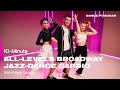 10-Minute All-Levels Broadway Jazz-Dance Cardio Workout