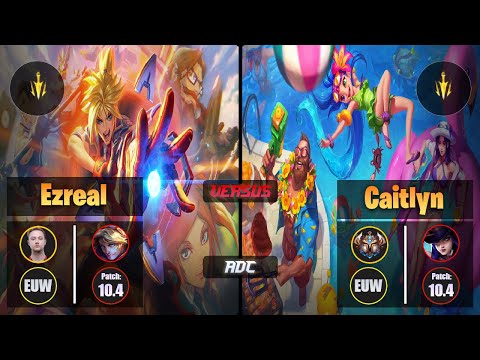 Rekkles EZREAL (ADC) [Lethal Tempo] VS CAITLYN - Challenger EUW Patch 10.4