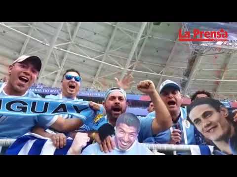 Fanáticos de Uruguay celebran la clasificación a octavos de final - Rusia2018