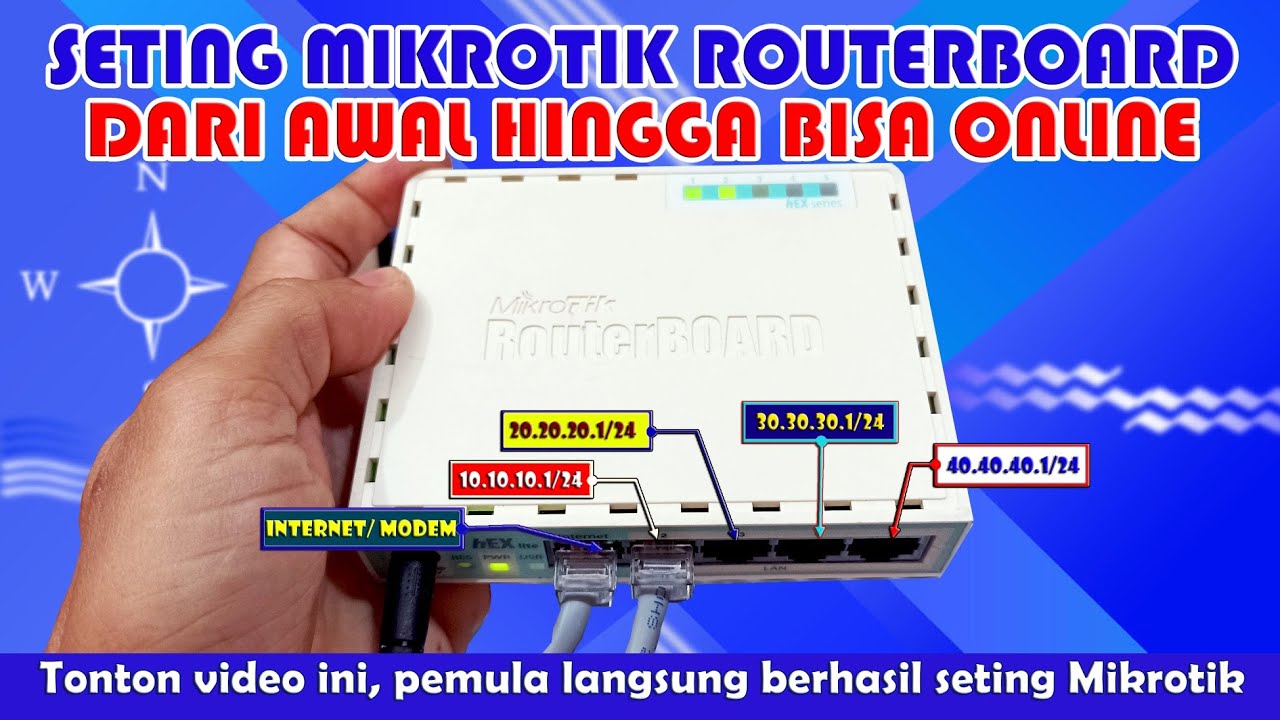 Easy Way to Set Up Mikrotik from Scratch to Get Online || How to set up Mikrotik Routerboard