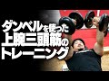 ダンベルを使った上腕三頭筋を鍛えるトレーニング【SBDアスリート】鈴木佑輔