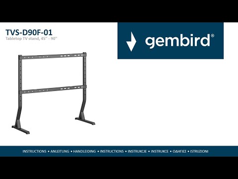 Настольная подставка под телевизор до 60 кг, 45" - 90" Gembird TVS-D90F-01 - Lux-Comfort - фото 1 - id-p2845356533
