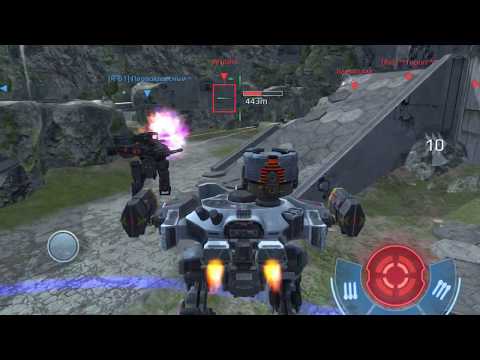 War Robots ~ 408 k damage by single Lancelot (2 Orkan + Ancile)