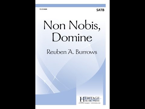 Non Nobis, Domine (SATB) - Reuben A. Burrows