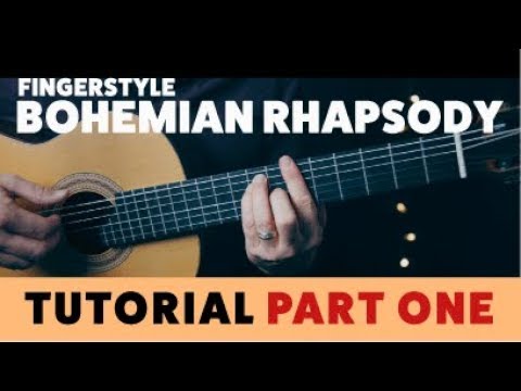 Bohemian Rhapsody - TUTORIAL PART ONE - Fingerstyle Guitar TAB Link Below