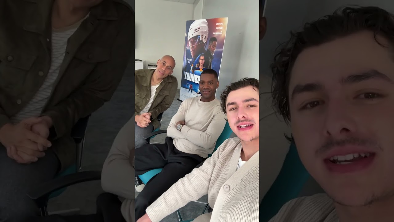 Ashton James, Henri Picard, and director Hubert Davis want YOU at the rink…