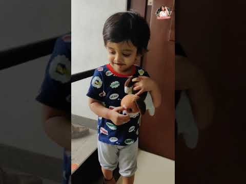 Jiyaan's funny chocolate moustache 😂 | Swetha Changappa #Shorts