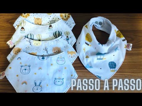 Jeito mais fácil de fazer  babador Bandana | Passo a Passo fácil