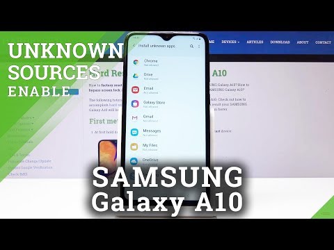 How to Enable Unknown Sources in SAMSUNG Galaxy A10 - Install App