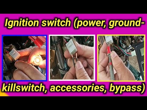 Motorcycle Ignition switch (how to find, power, killswitch, accessories, ground, and how to bypass)