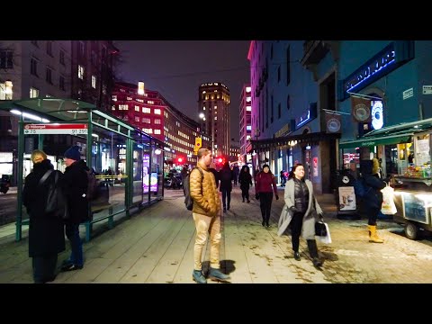 Walking in Stockholm: Kungsgatan - Sturegatan (4K)