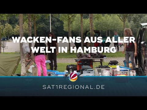 Wacken-Fans aus aller Welt in Hamburg gestrandet