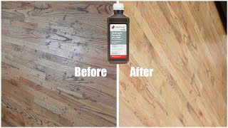 How to clean stained wood floor