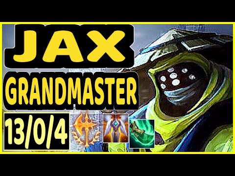 SCARFACE (JAX) - 13/0/4 KDA GAMEPLAY - EUW Ranked GRANDMASTER