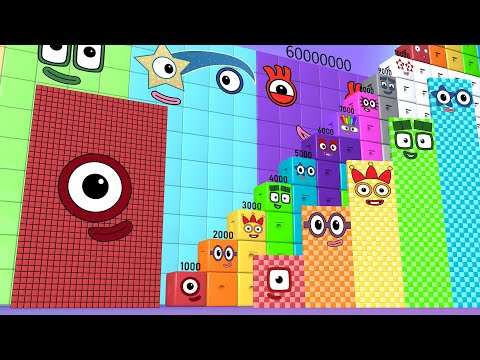 Numberblocks Puzzle Step Squad 1000 10,000,000 to 100,000,000 MILLION GREATEST Numberblocks Numbers