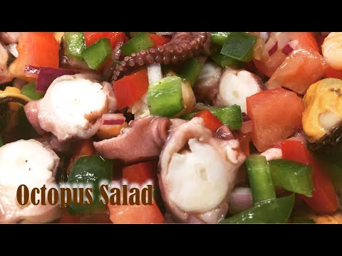 Outstanding Octopus Salad, Salpicon de Pulpo, Spanish Octopus, Canary Island Recipes
