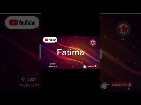 How to Pronounce "Fatima" (Correctly)