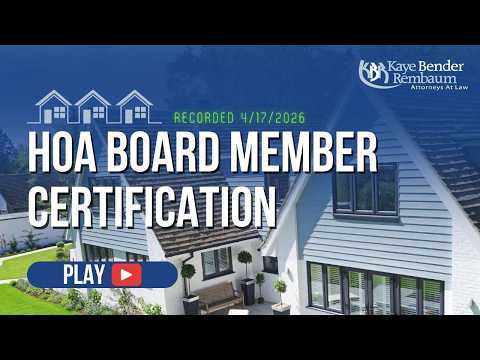Florida Hoa Board Member Certification