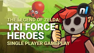 The Legend of Zelda: Tri Force Heroes SINGLE PLAYER Gameplay 60fps