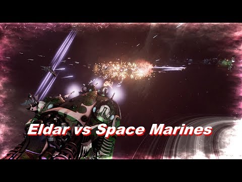 Eldar vs Space Marines! Rank 91, Heroic Difficulty, 1500 Points - Battlefleet Gothic Armada