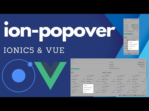 Creating popover in Ionic5 and Vue