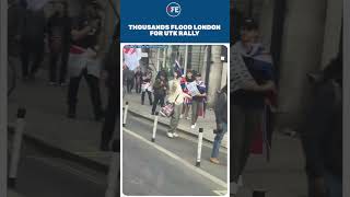 Tommy Robinson Rally: Thousands March Through London for Massive UTK Rally