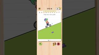 Brain Test 5 Level 38: Help him ride uphill Walkthrough