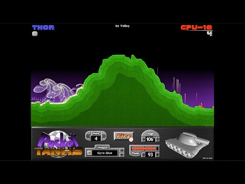 Pocket Tanks Deluxe HARD LEVEL | All 320 Weapons Pack