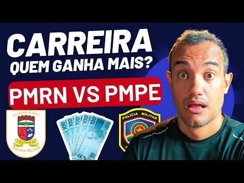 CARREIRA PMRN VS PMPE, SALÁRIO E PROMOÇÕES