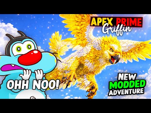 Oggy FOUND APEX PRIME GRIFFIN | ARK in HARDCORE MODE! | NEW ARK Modded Episode #12 .ft Oggy
