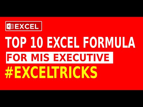 Top 10 Most Important Excel Formulas |10 Excel Formulas Make you EXCEL EXPERT | Top Excel Formulas
