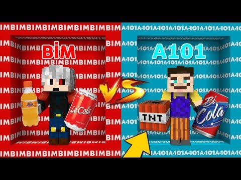 BİM VS A101 ODA ŞANS BLOKLARI - Minecraft