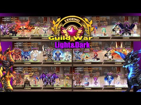 Back2Back L&D Legend Guild War vs AVX and InsulaAdventum! - Summoners War