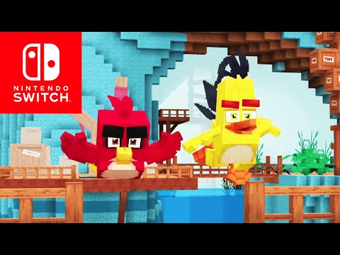 Minecraft x Angry Birds DLC Part 1 Playthrough Coop Gameplay Nintendo Switch No Commentary