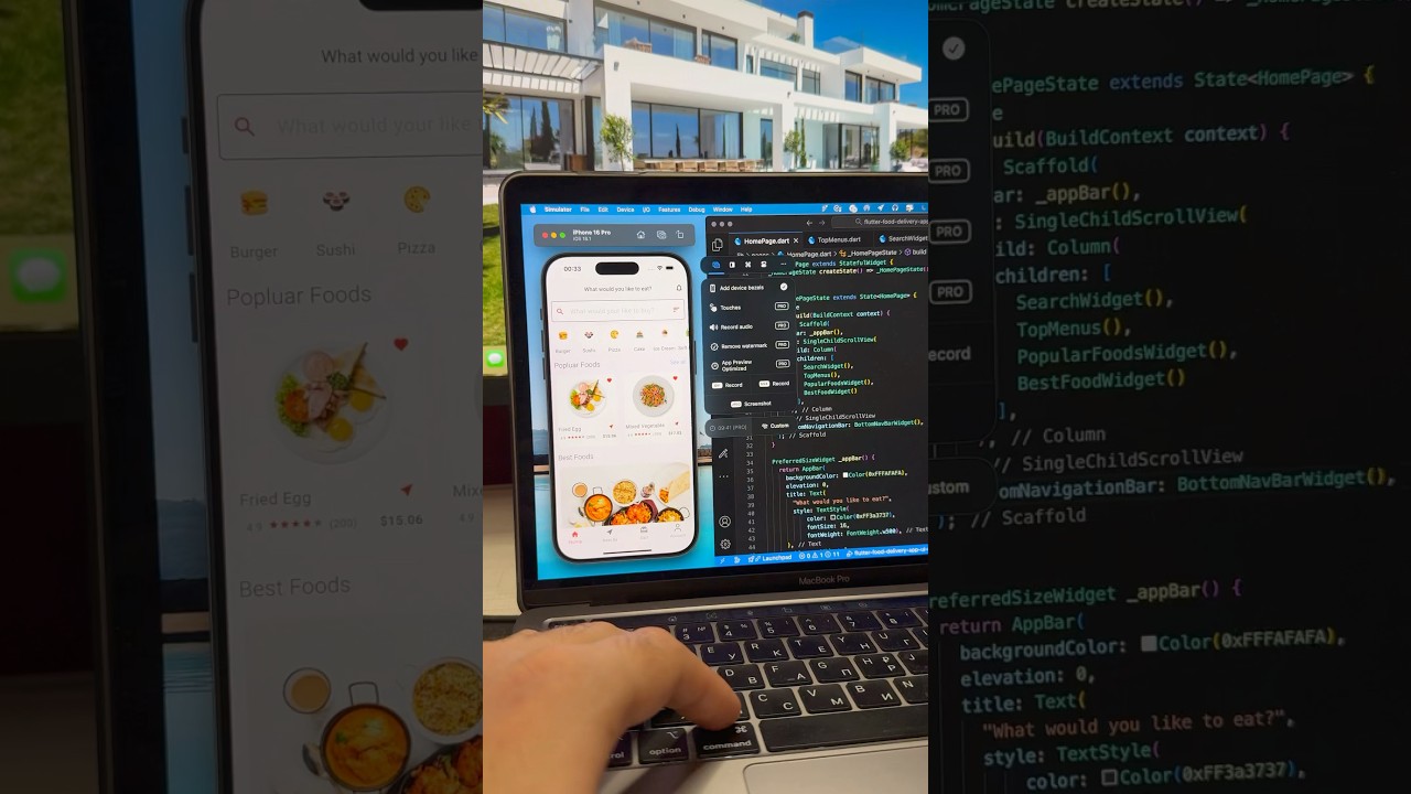 Flutter Food Delivery App in JUST 15 Seconds!