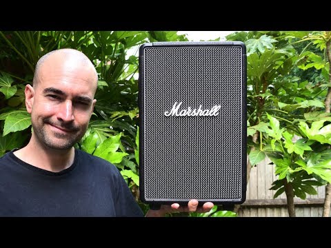 Nešiojama kolonėlė Marshall Tufton, Juodos ir Žalvario spalvos video