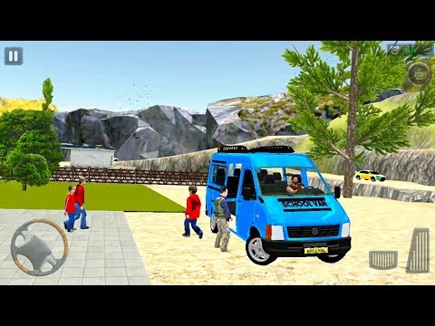 Offroad Minibus Van Driving #2 - Student Delivery - Android Gameplay