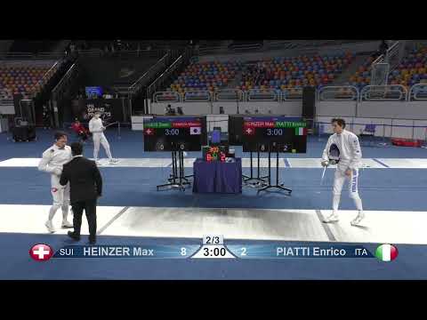 2022 113 T64 04 M E Individual Cairo EGY GP BLUE PIATTI ITA vs HEINZER SUI