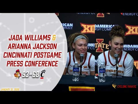 Jada Williams & Arianna Jackson Cincinnati Postgame Press Conference