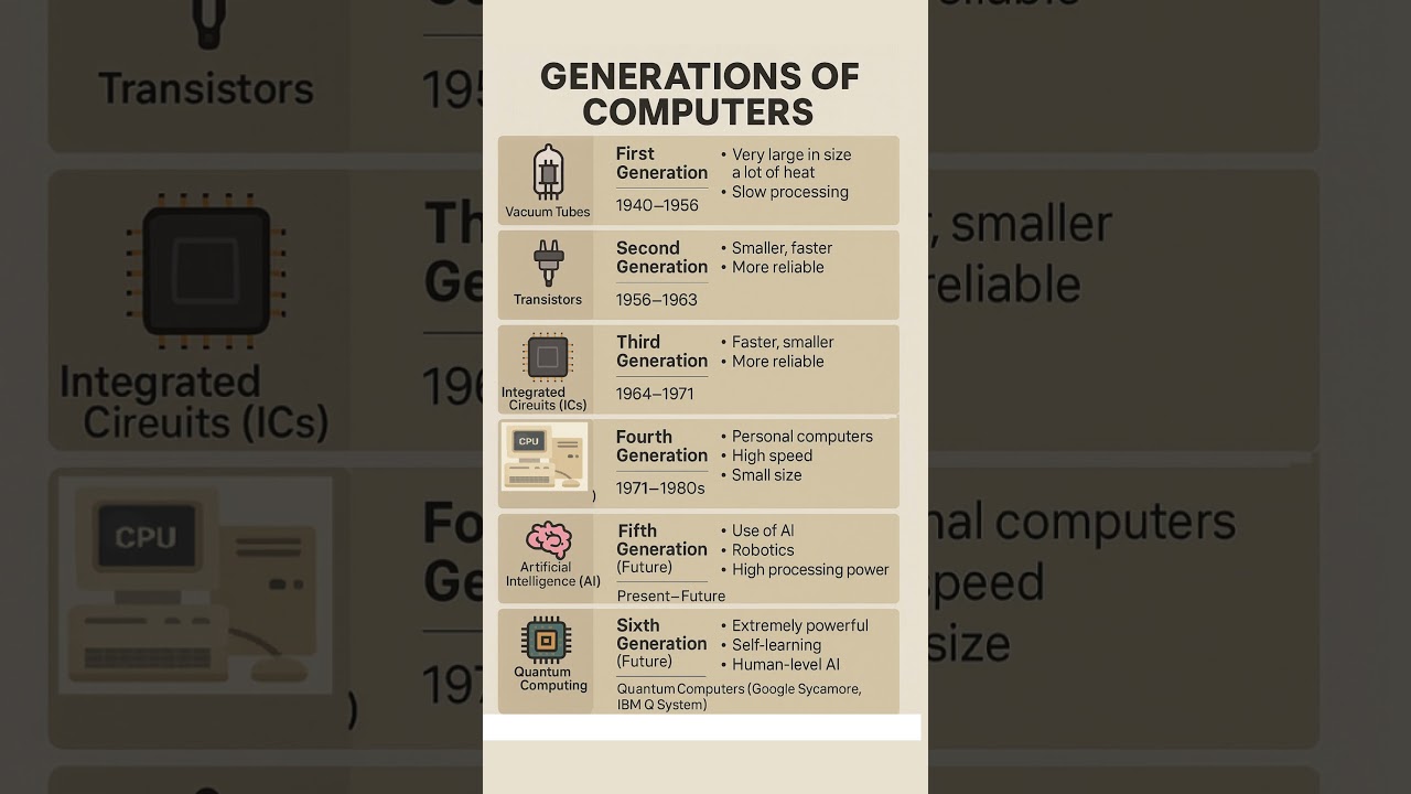 Evolution of Computers Explained | Generations of Computers  #ugcnet #datascience #chatgpt