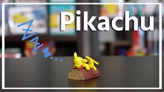 ポケモンおもちゃ#24  寝ているピカチュウのガチャガチャ開封【フィギュア  | みんなのカビゴン】PIKACHU