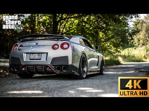 GTA 5 Redux GTR 35 4k Ultra Graphics Quality Gameplay