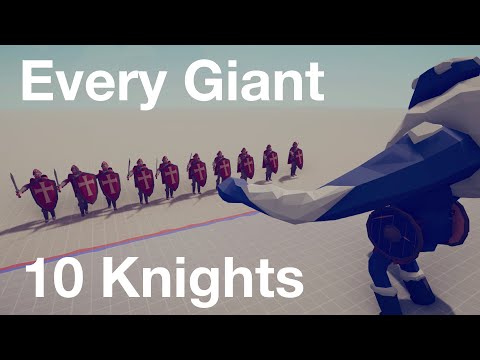 10 Knights vs Every Giant | Totally Accurate Battle Simulator