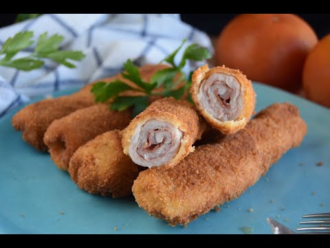 FLAMENQUINES CORDOBESES FÁCILES / rollos de carne y jamón crujientes