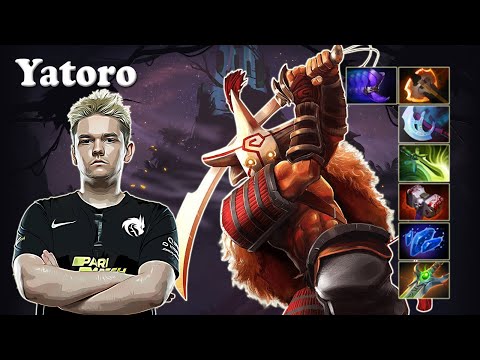 Yatoro - Juggernaut Safelane party with Miposhka Pudge | Dota 2 7.30e Gameplay