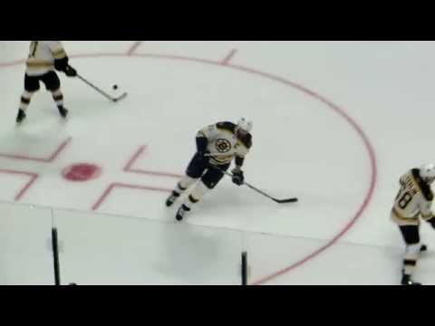 Zdeno Chara during pre-game warm-up at the Bruins @ Senators hockey game