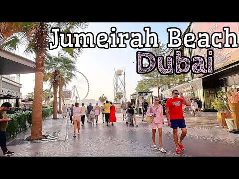 Dubai 🇦🇪 JBR  | Jumeirah Beach | The Most Popular Beach in Dubai [ 4K ] Walking Tour
