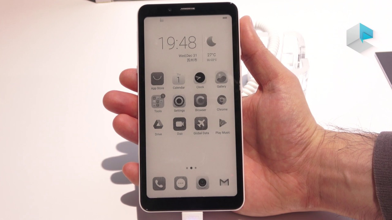 Hisense A5 smartphone E-ink - YouTube