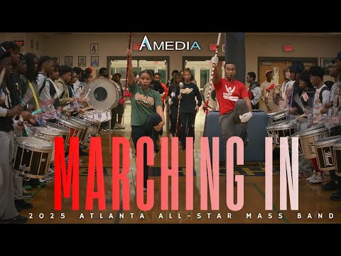 AAMB Marching In  | Atlanta All-Star Mass Band 2025 | 4K 2160p 🔥🎥🎬‼️